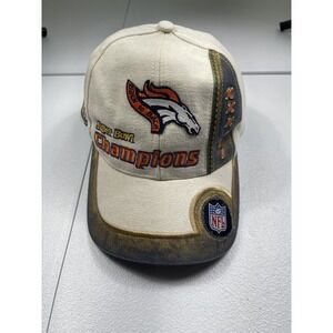 Vintage Logo Athletic Denver Broncos Hat Adult OS Super Bowl 33 Football NFL 90s